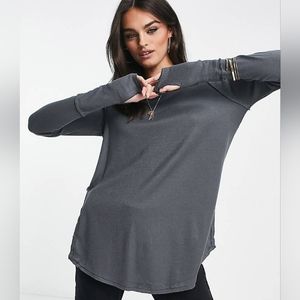 S/M FREE PEOPLE's We the Free Long Sleeve Thermal Knit Top Tunic